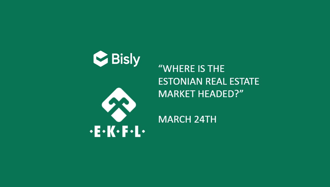 Bisly is participating in the real estate conference "Where is the Estonian real estate market headed?"